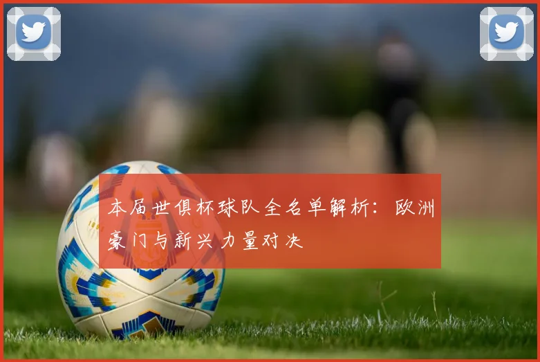 本届世俱杯球队全名单解析：欧洲豪门与新兴力量对决